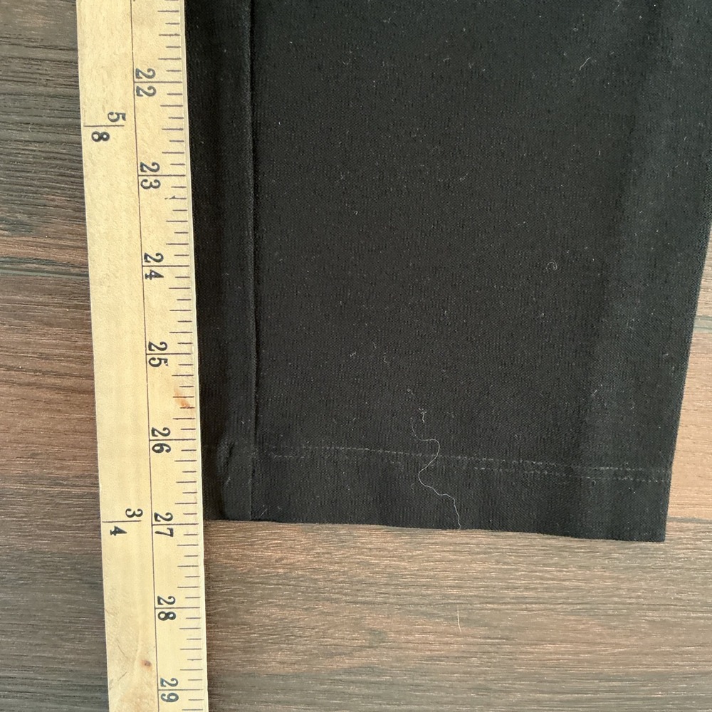 Eileen Fisher Stretch Jersey Leggings Black Slim Fit Large Minimalist Basic L - Picture 3 of 4
